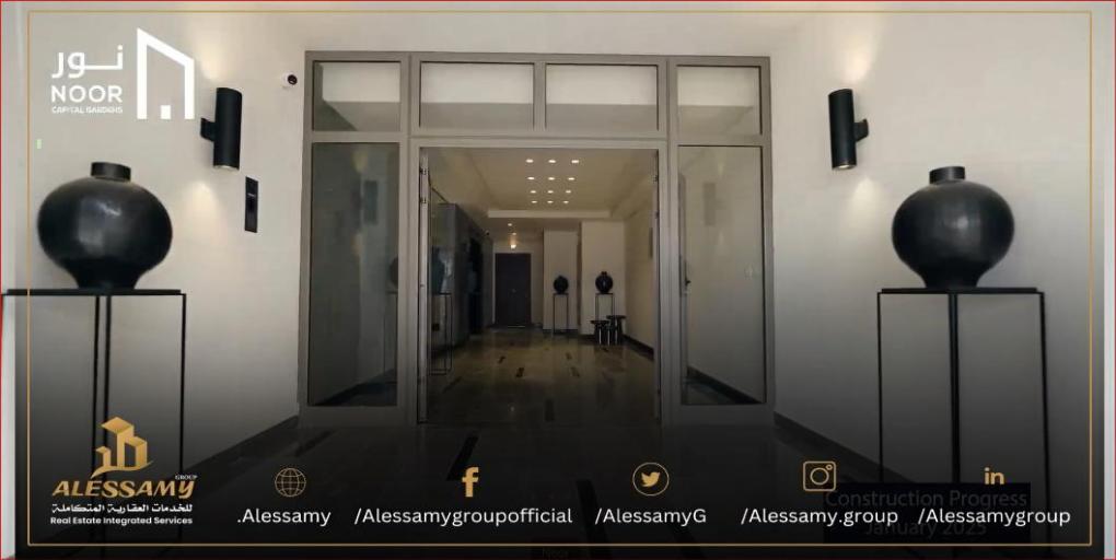 شقه للبيع بمدينه نور 98متر بالb2 بتسهيلات علي 12سنه 